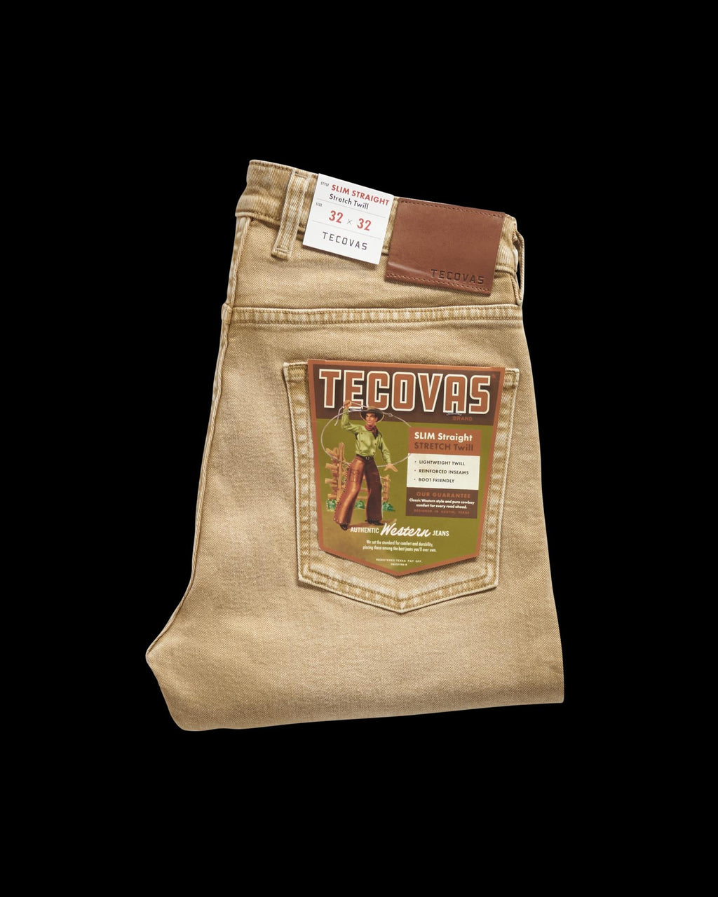 View of Men's Slim Straight Stretch Twill - Khaki