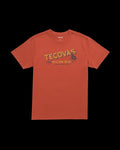 Front view of Men's Rope One Tee SS - Orange Rust on plain background