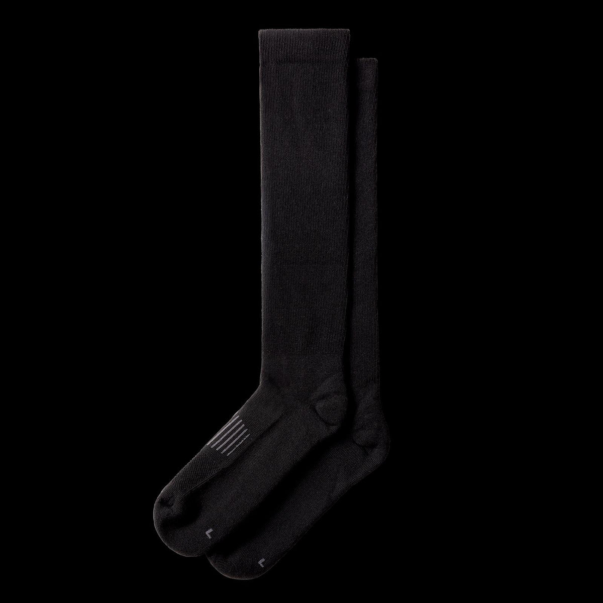 Pair view of Boot Socks - Midnight on plain background