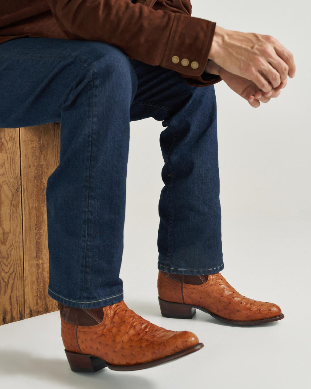 View of The Wyatt II - Pecan Ostrich