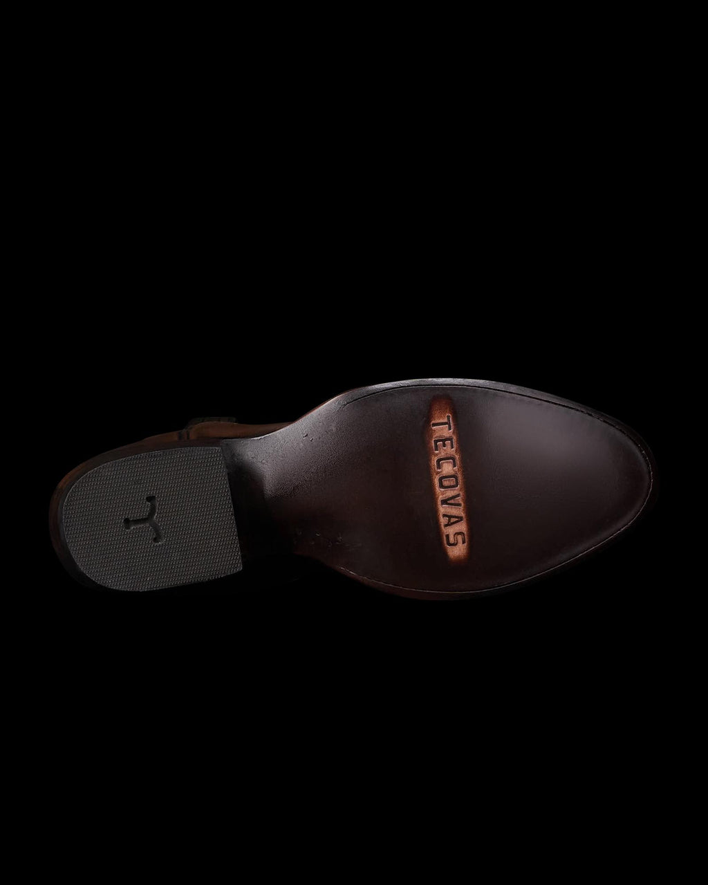 Sole view of The Cartwright - Iced Tea Cowhide on plain background