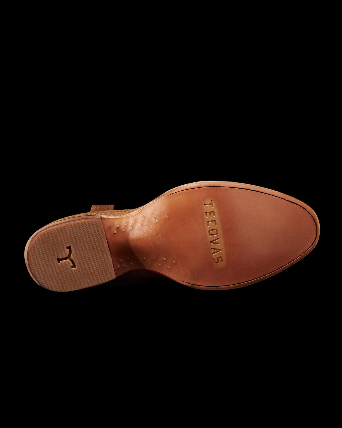 Sole view of The Cartwright - Tumbleweed Calfskin on plain background