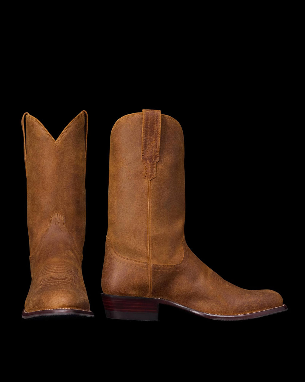 Pair view of The Johnny - Husk Suede on plain background