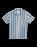 Front view of Men's Dobby Camp Shirt - Atlantic/Chambray on plain background