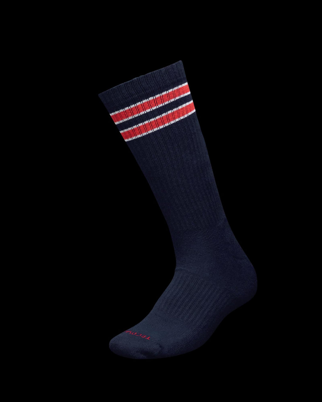 View of Mid-Calf Performance Socks (2-Pack) - Navy / Red