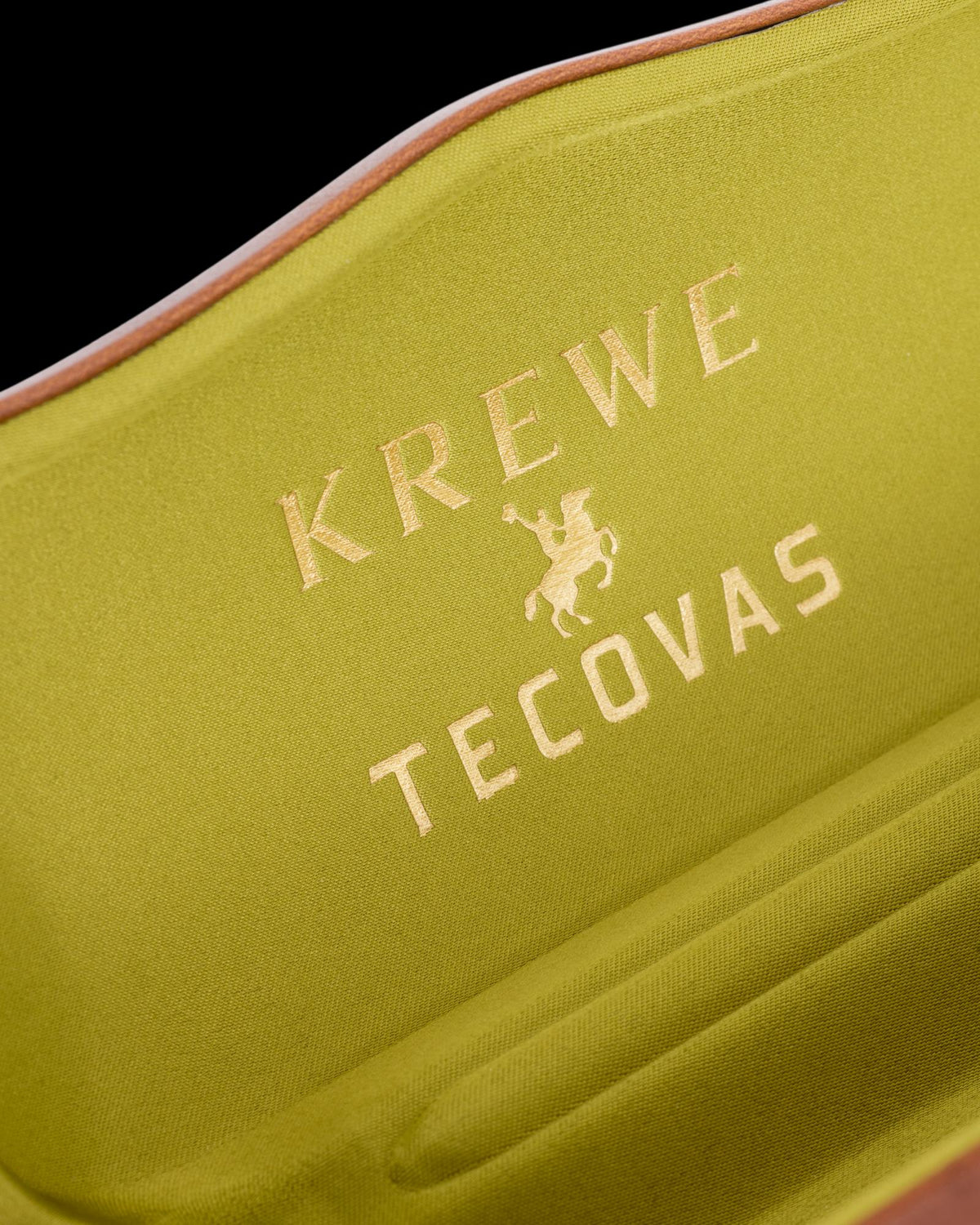 Closeup view of Tecovas x KREWE Zander - Havana