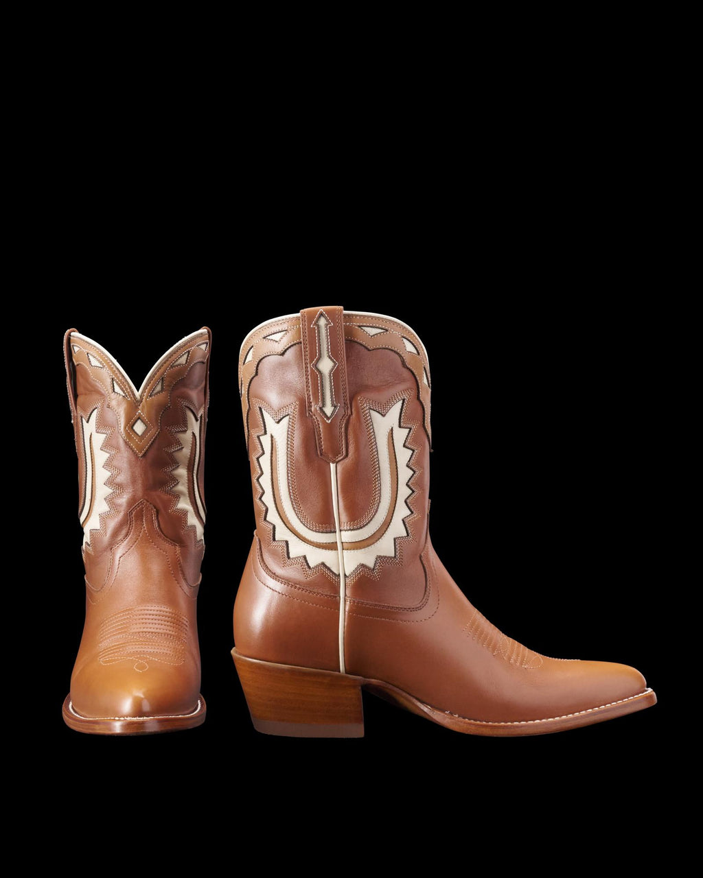Pair view of The Jolene - Caramel / Bone on plain background