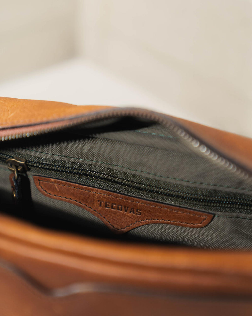 Interior image of The Bartlett Travel Kit on a bathroom counter.
