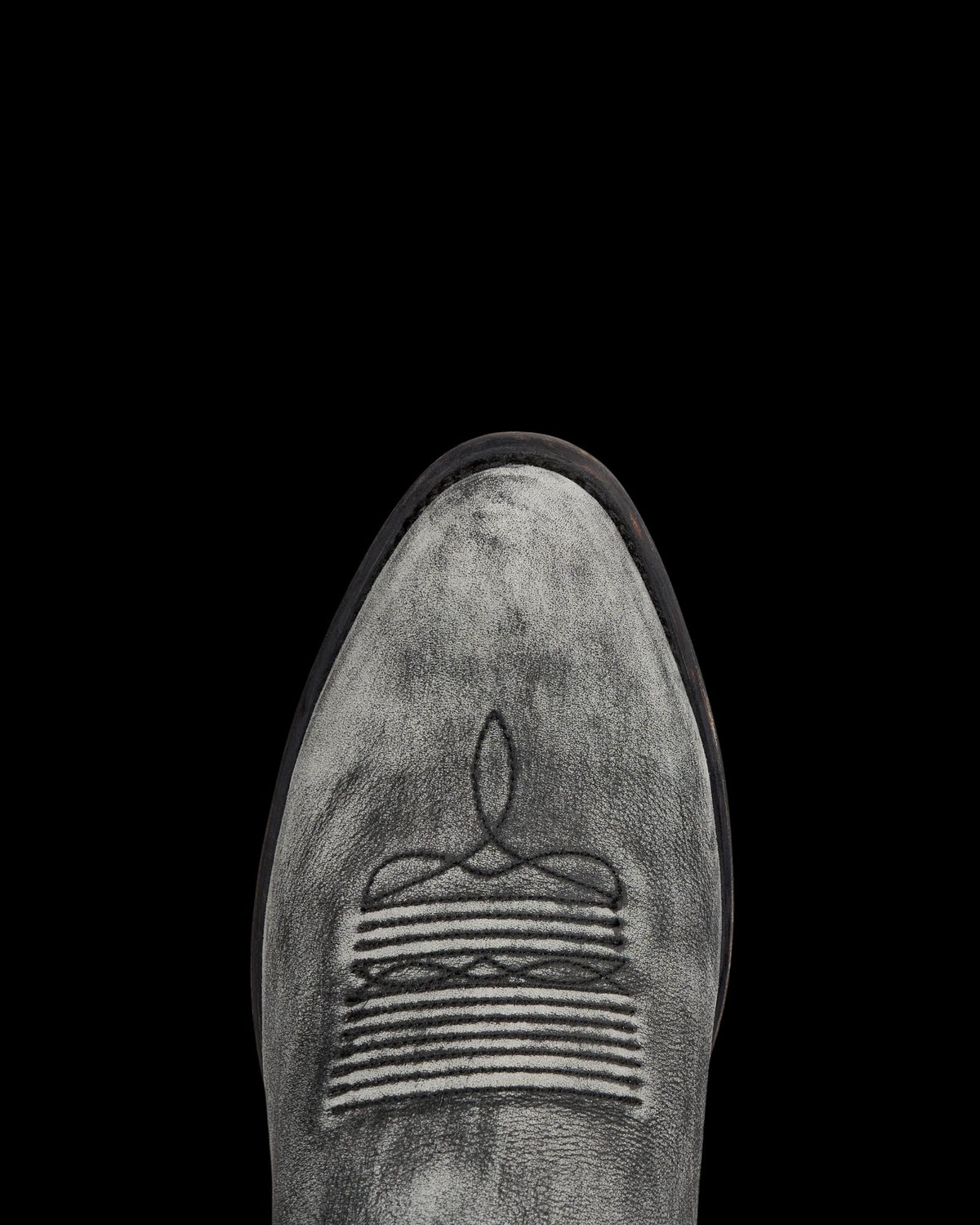 Toe view of The Cartwright - Gunsmoke Cowhide on plain background