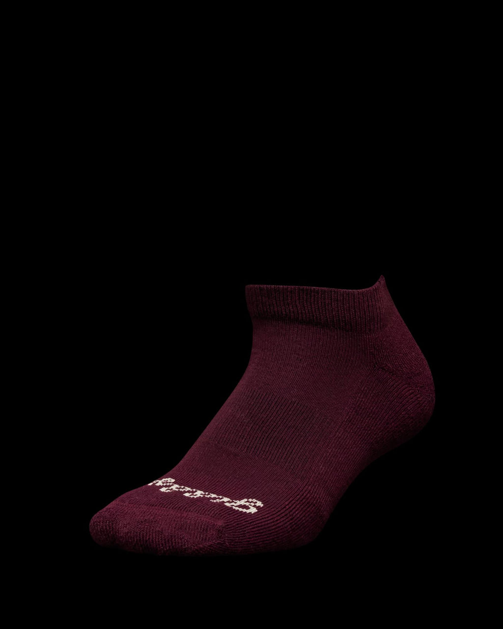 View of Giddy Up Ankle Sock (2-Pack) - Cream / Burgundy