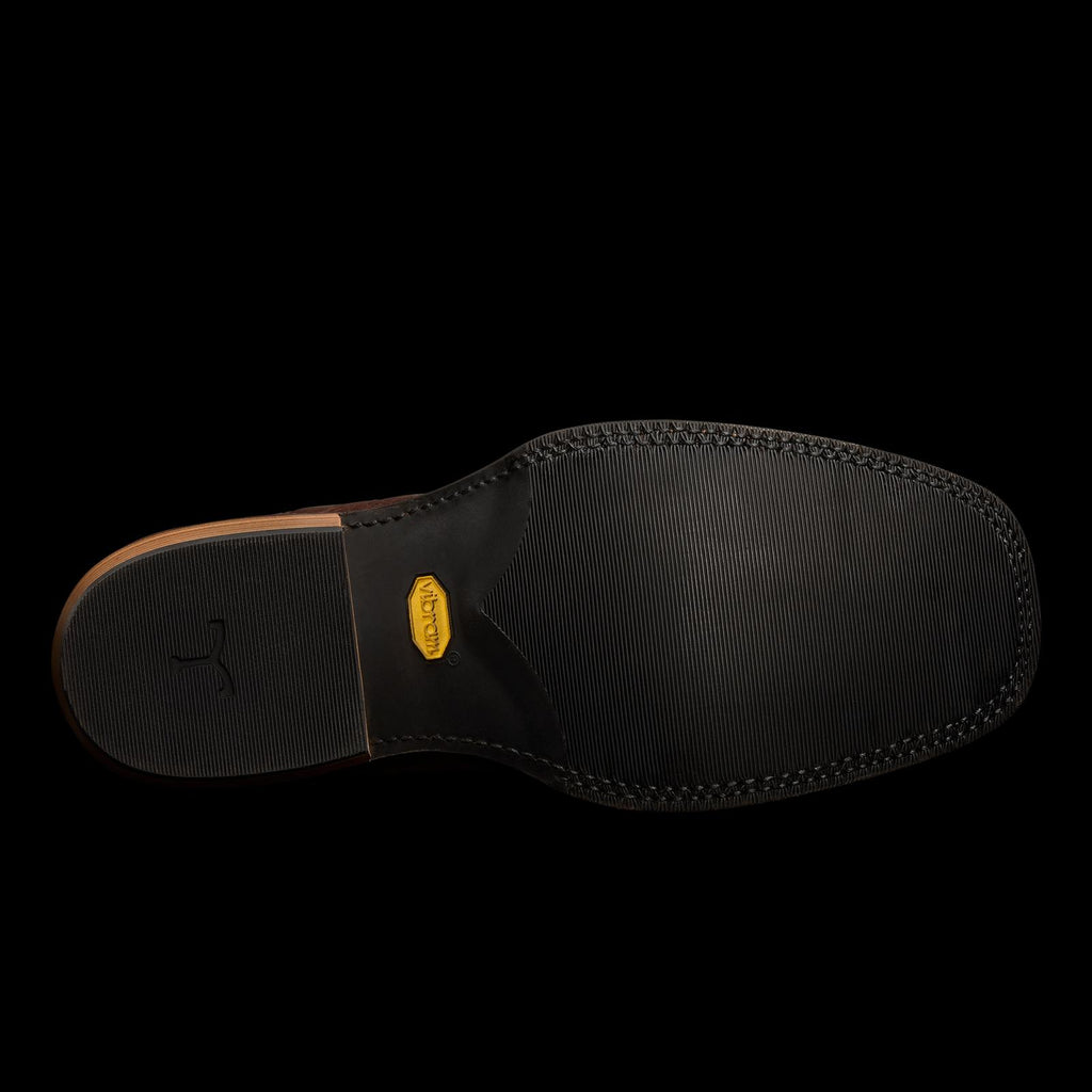 Sole view of The Cody - Chocolate on plain background