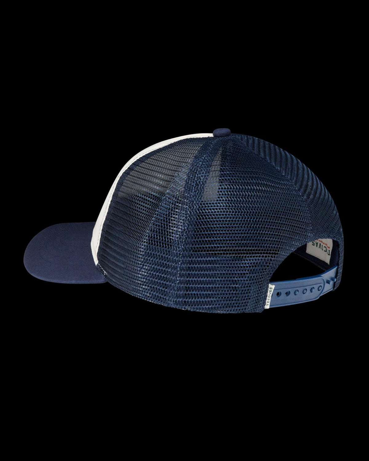 View of Let's Rodeo 5 Panel Low Pro Trucker - Navy / White