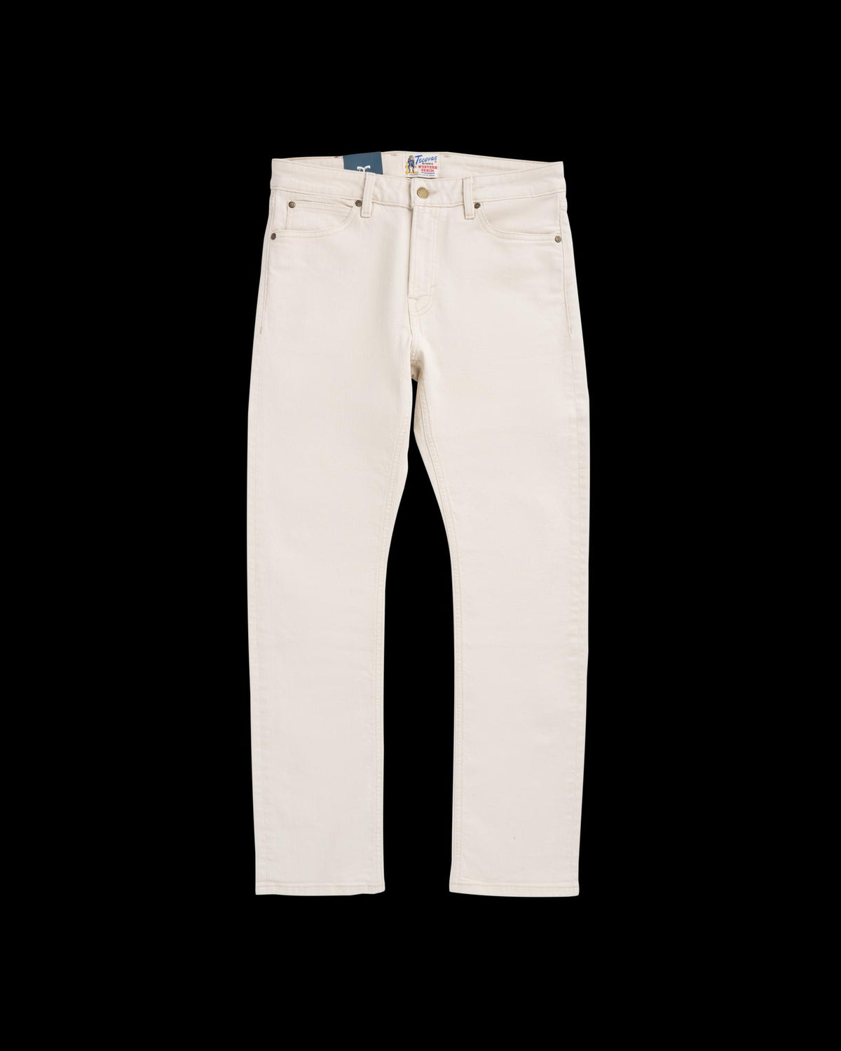 Front view of Men's Slim Stretch Twill - Light Sand on plain background