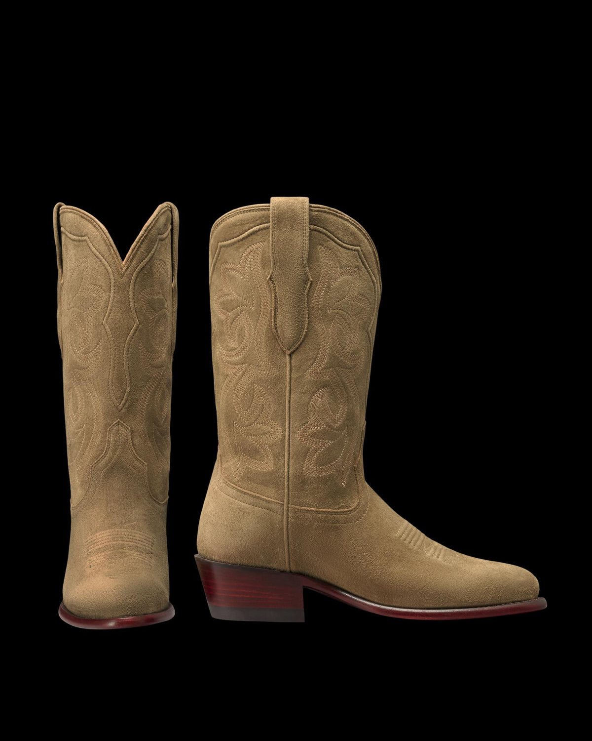 Pair view of The Jamie Crossroad - Olivewood Deer Roughout on plain background