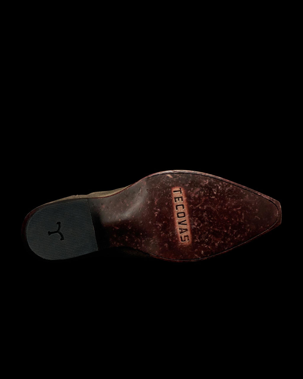 Sole view of The Garrett - Gravel Suede on plain background