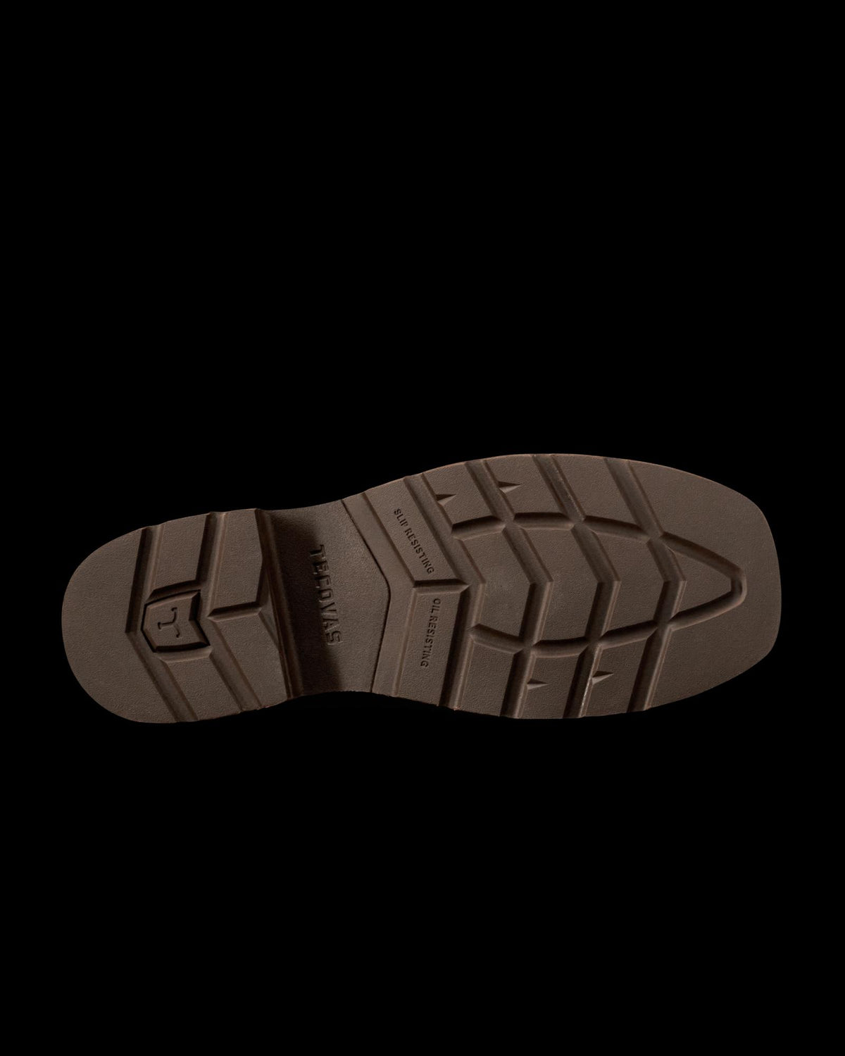 Toe view of LongHaul Waterproof Square Soft Toe Work Boot - Rust Cowhide on plain background