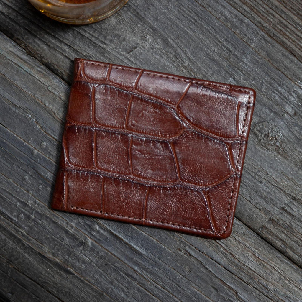 Alligator Billfold - Walnut