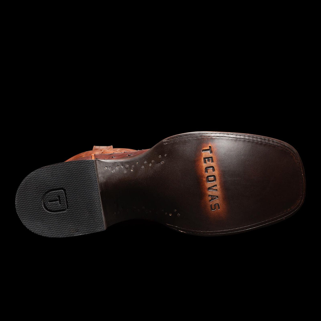 Sole view of The Emmitt - Mahogany on plain background