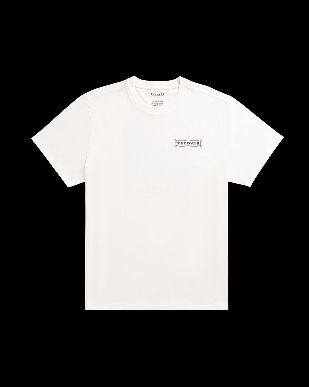Front view of Men's Boot Expo T-Shirt - Bone on plain background