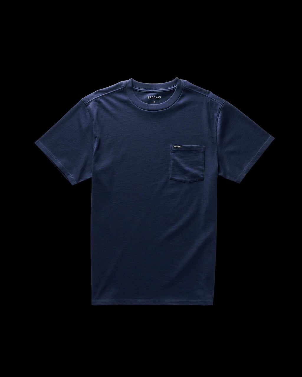 Closeup detail view of Standard Issue Pocket Tee - Navy