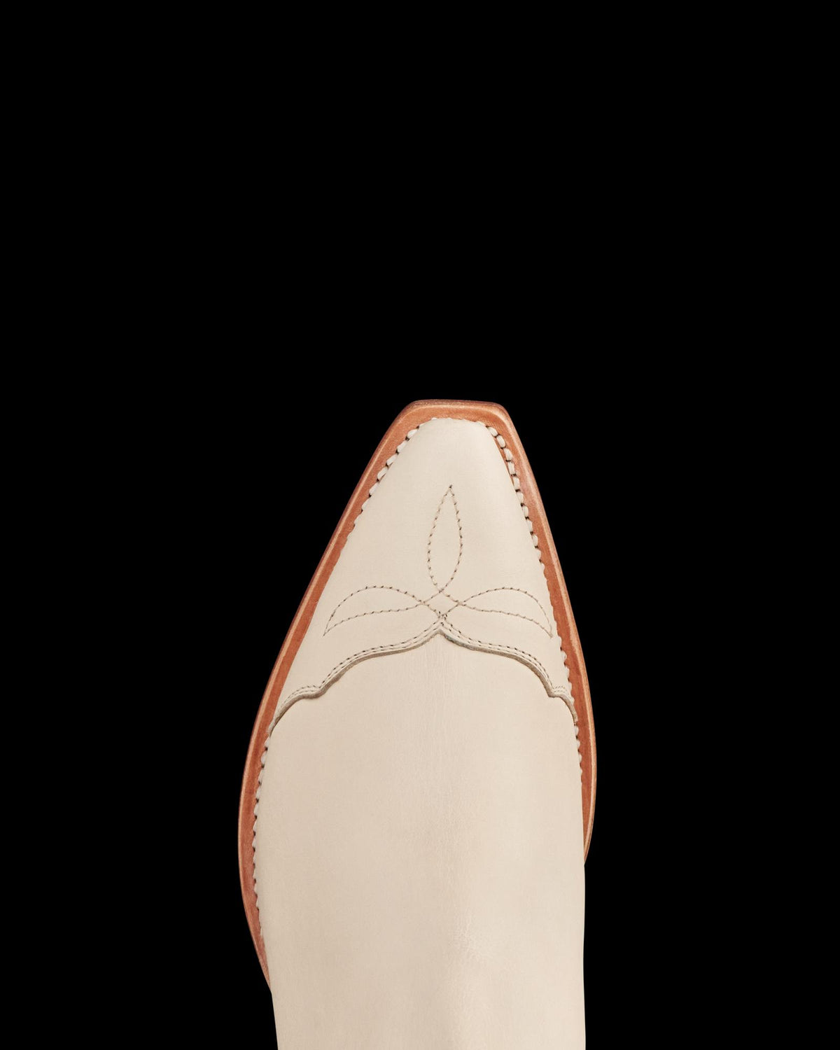 Toe view of The Rosie - Bone on plain background