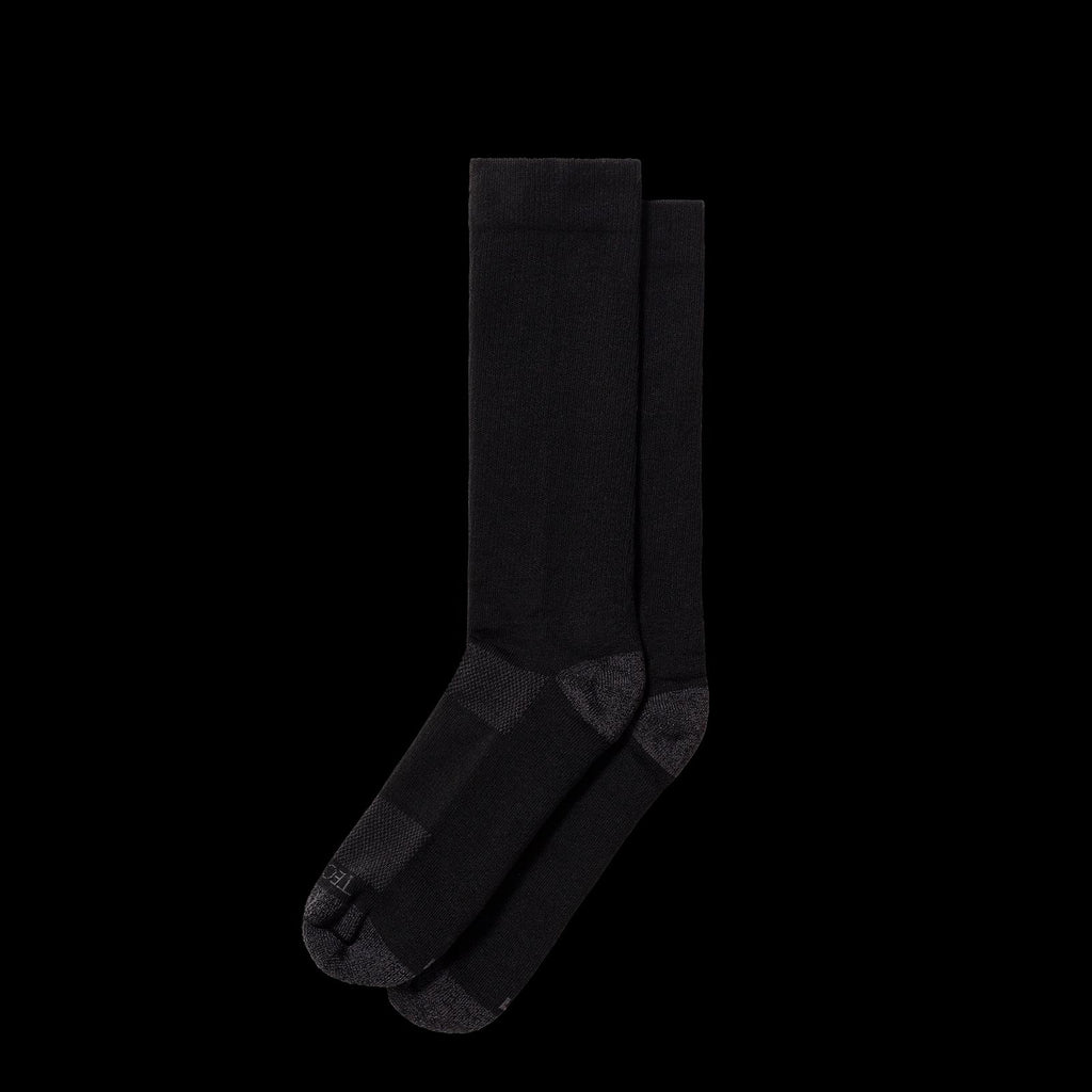 Pair view of Men's Mid-Calf Sock - Midnight on plain background