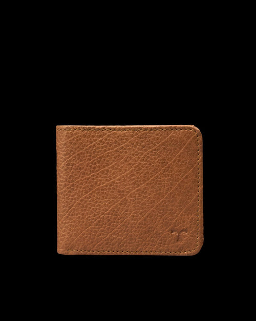 Front view of Bison Billfold - Tan on plain background