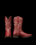 Pair view of The Annie Kid - Scarlet Cowhide on plain background