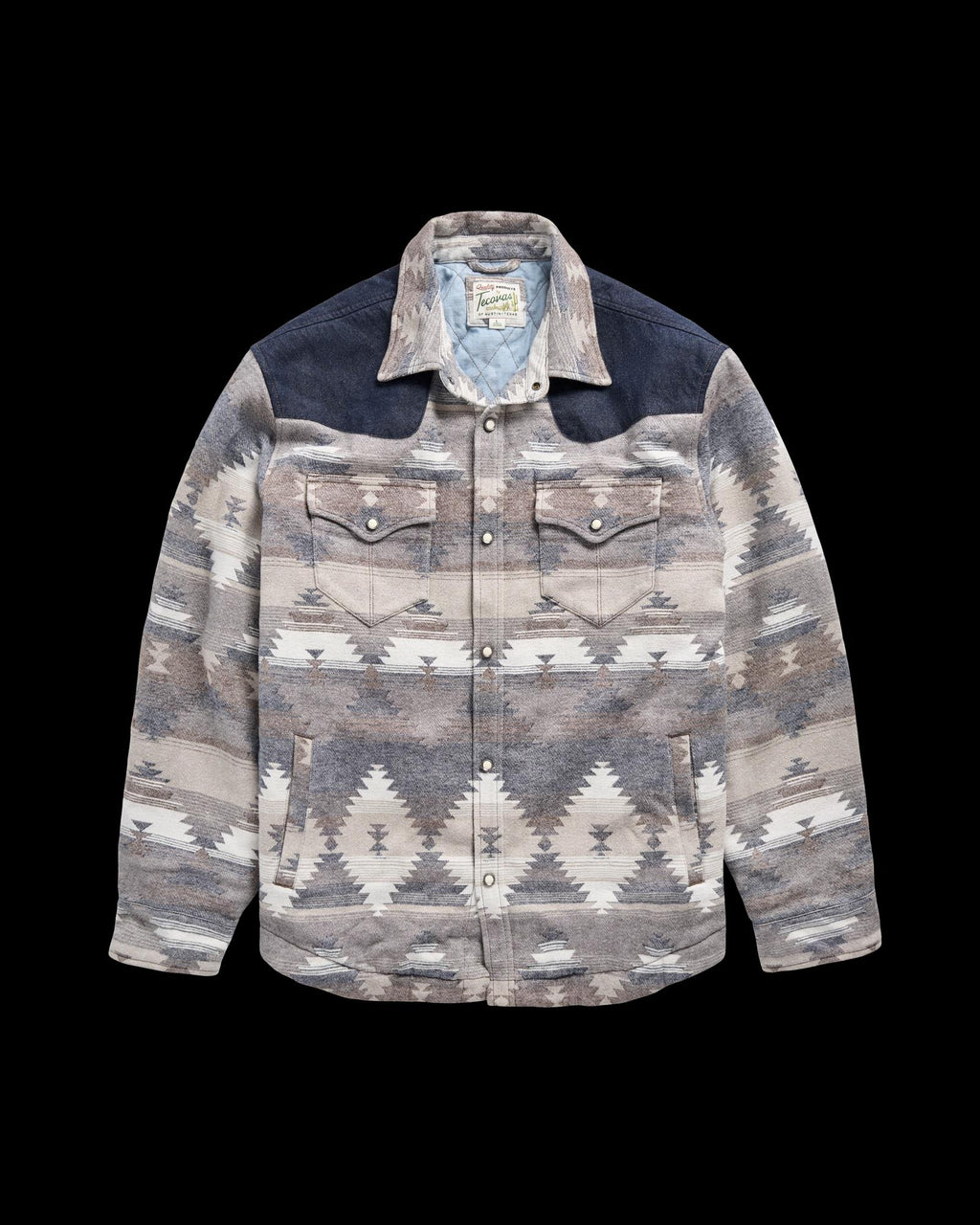 Front view of Men's Southwest Shacket - Multi on plain background