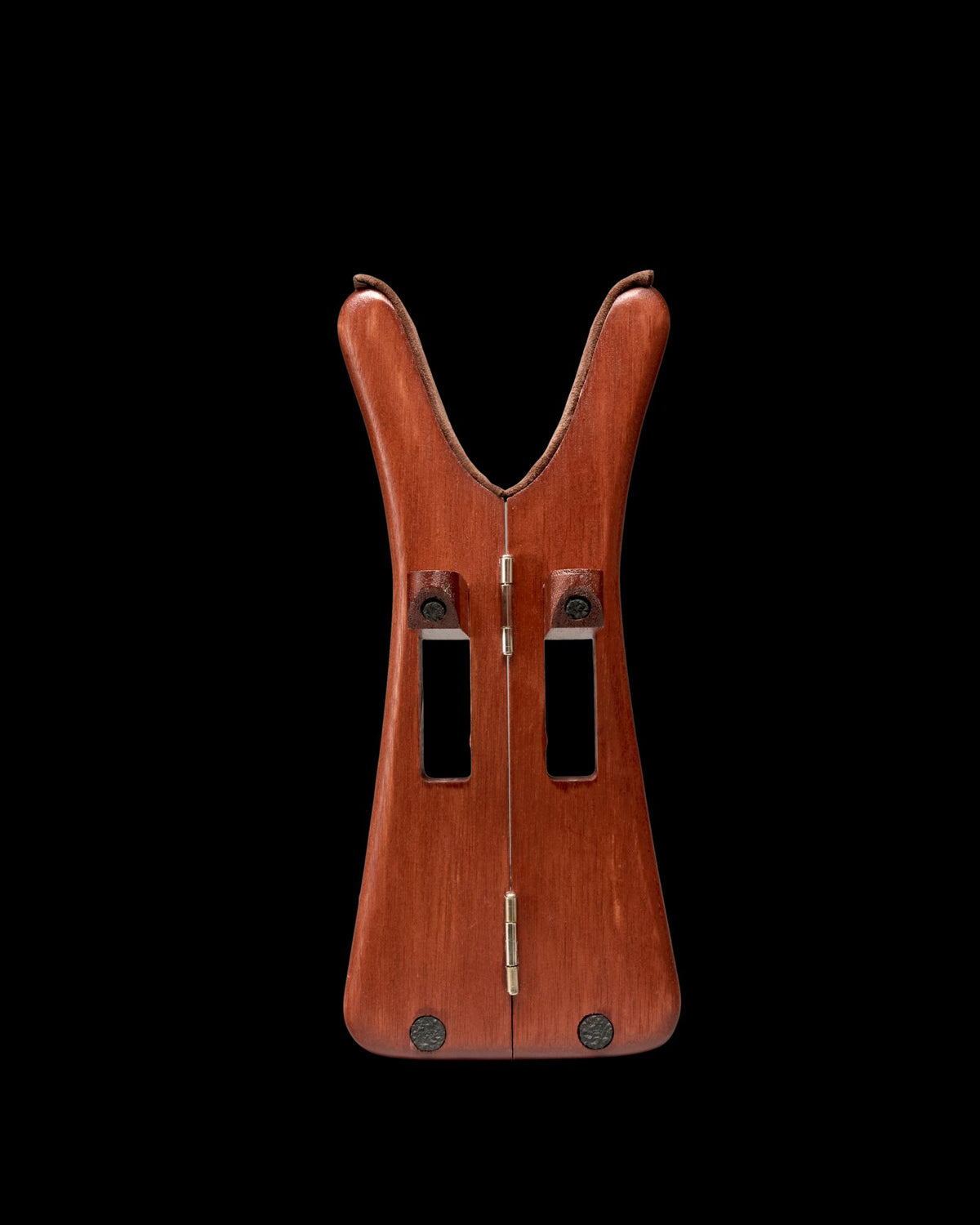 Back view of Travel Boot Jack - Brown/Mocha on plain background