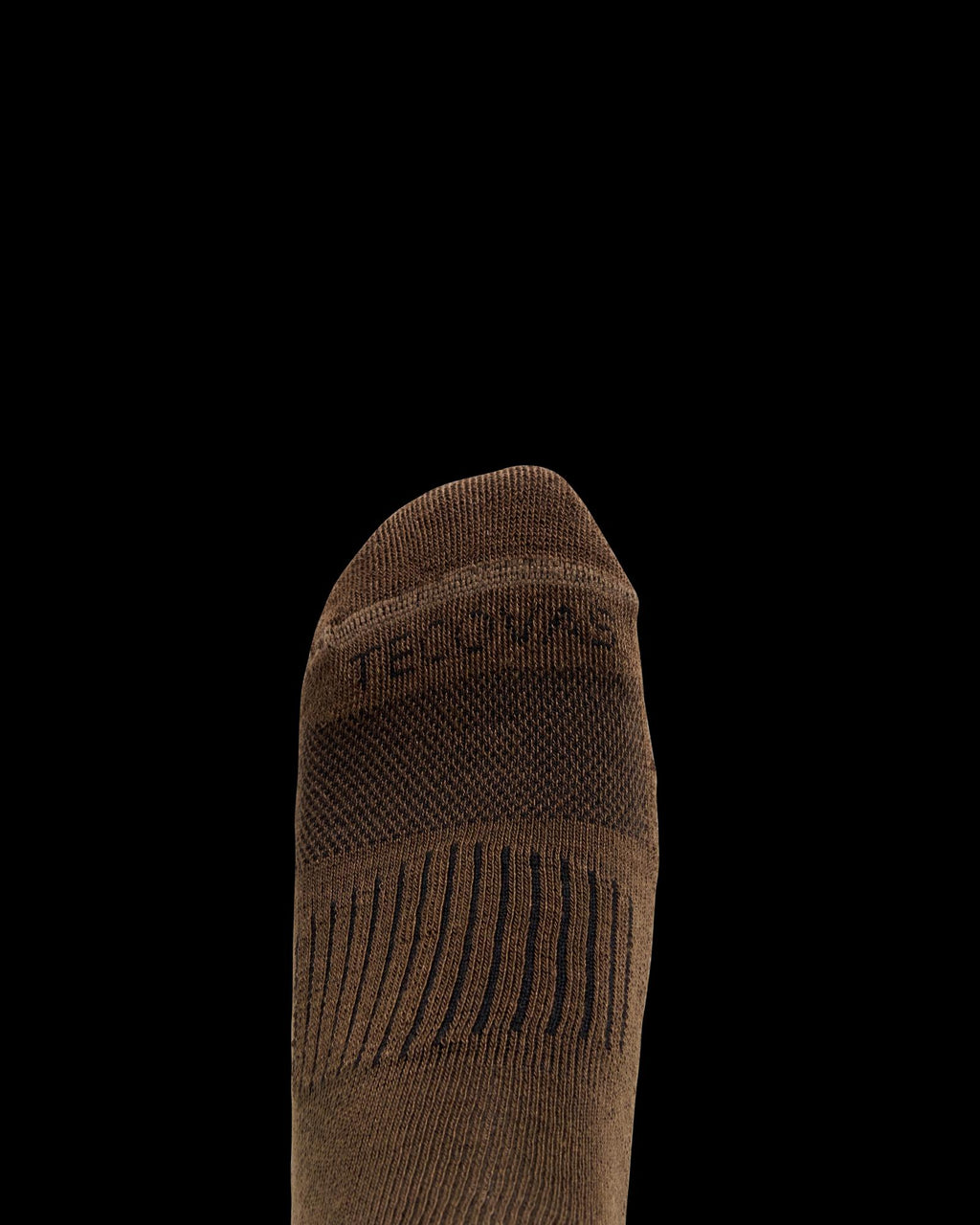 View of Boot Socks - Navy / Brown / White