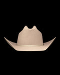 Front view of Cattleman Wool Cowboy Hat - Khaki on plain background
