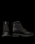 Pair view of LongHaul Waterproof Lace Up Composite Toe Work Boot - Midnight on plain background