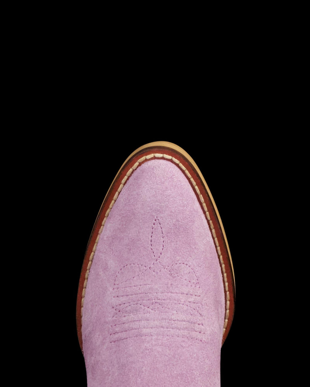 Toe view of The Annie Kid - Lavender on plain background