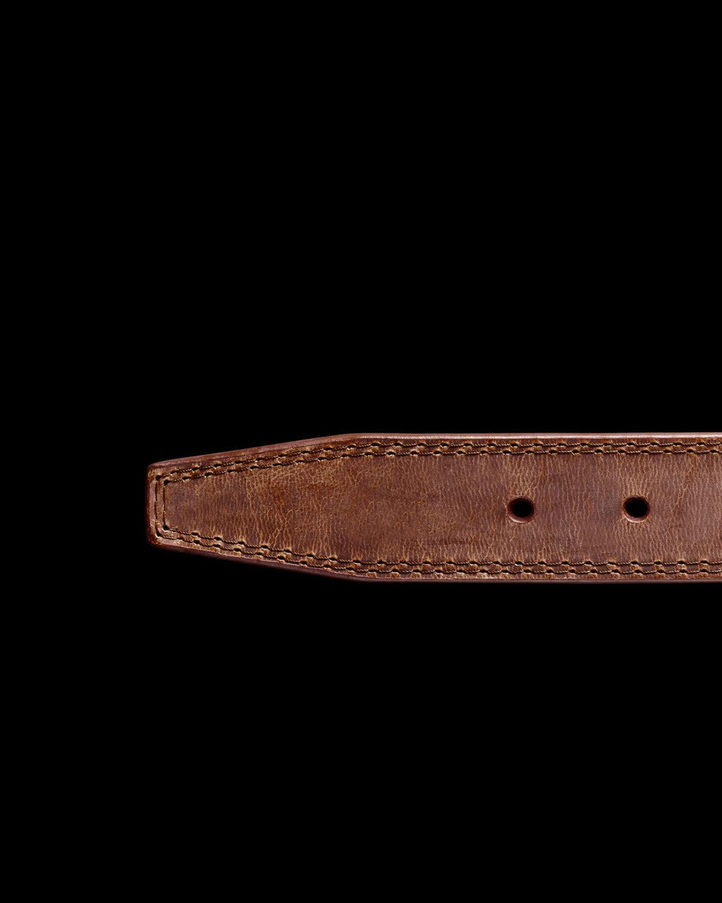 Closeup view of Women's Goat Belt - Scotch