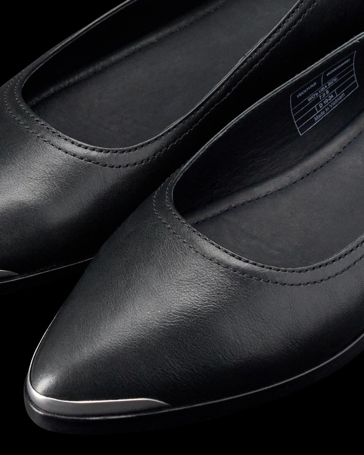 Closeup view of The Misty - Midnight Cowhide