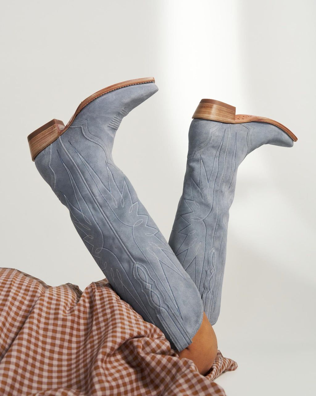 View of The Loretta - Chambray Suede
