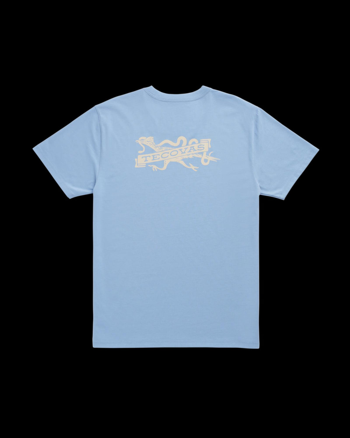 Back view of Men's Roadrunner T-Shirt - Chambray/Bone on plain background