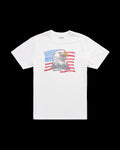 Front view of Men's Eagle T-Shirt - Bone/Multi on plain background