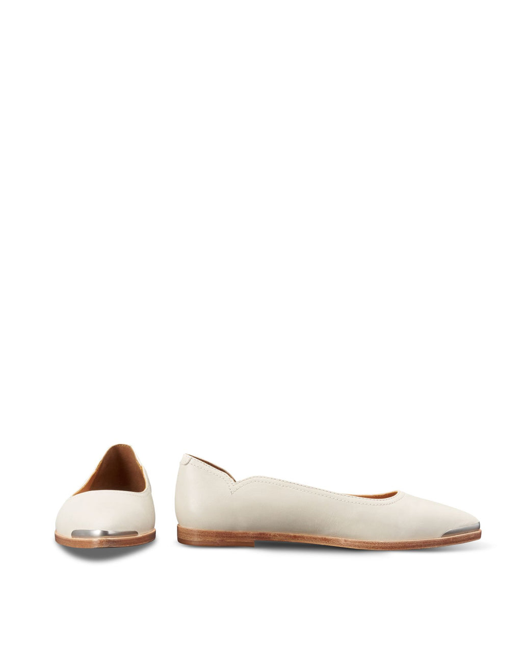 Pair view of The Misty - Bone Cowhide on plain background