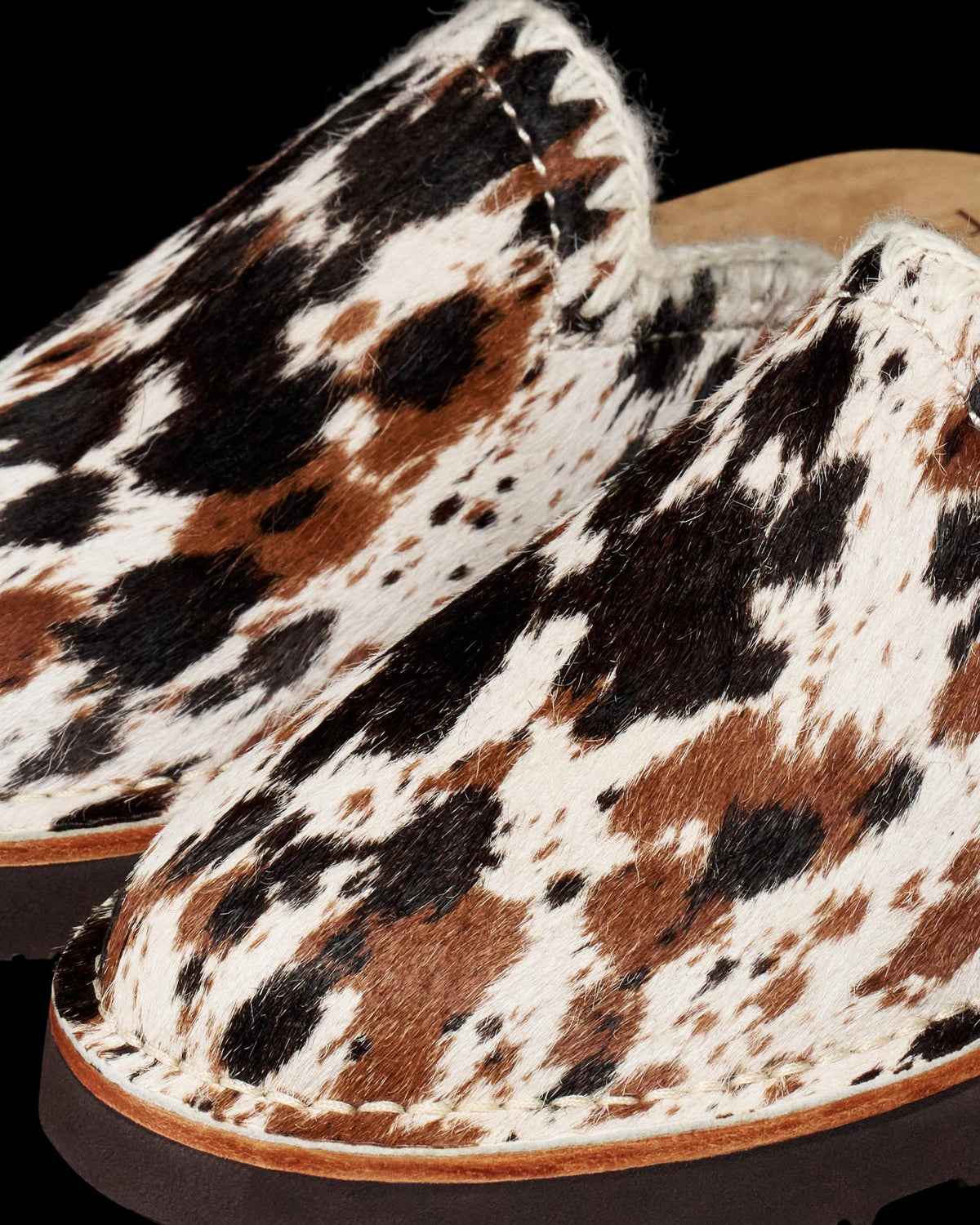 Closeup view of The Olivia - Hair On Hide