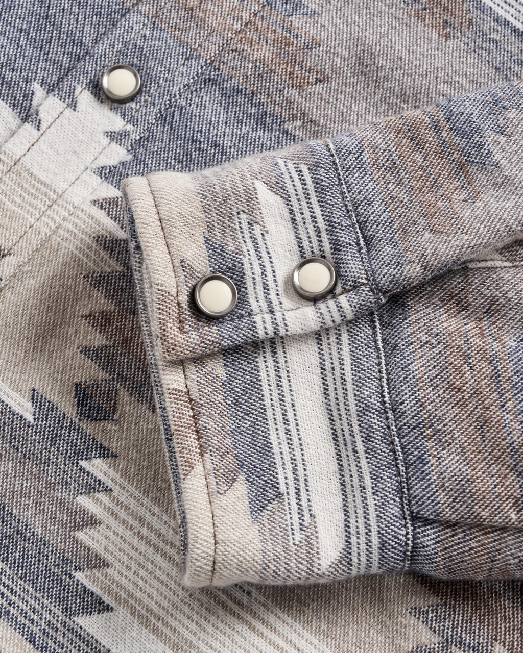 Closeup view of Men's Southwest Shacket - Multi