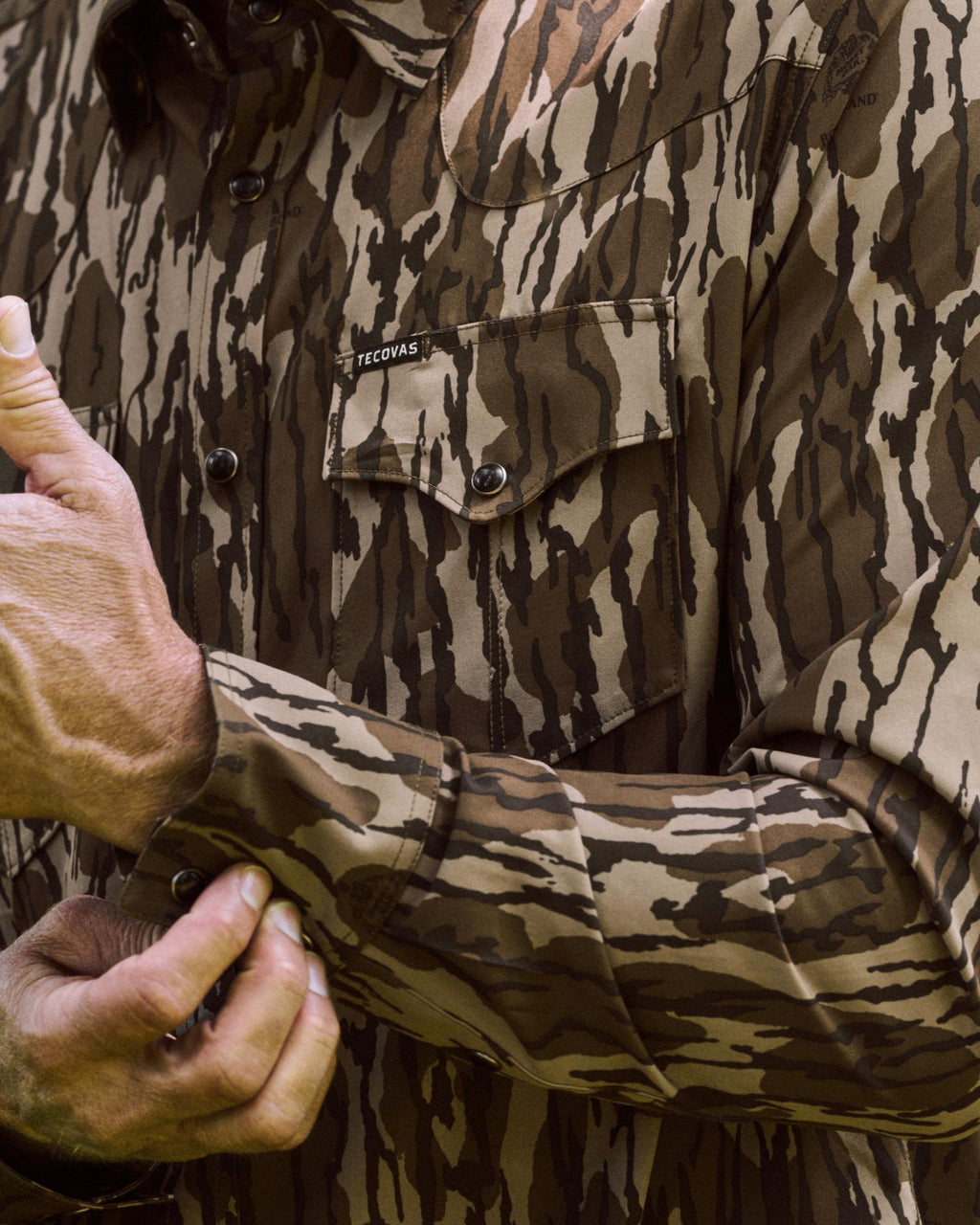 View of Men's Tecovas x Mossy Oak Performance Western - Original Bottomland