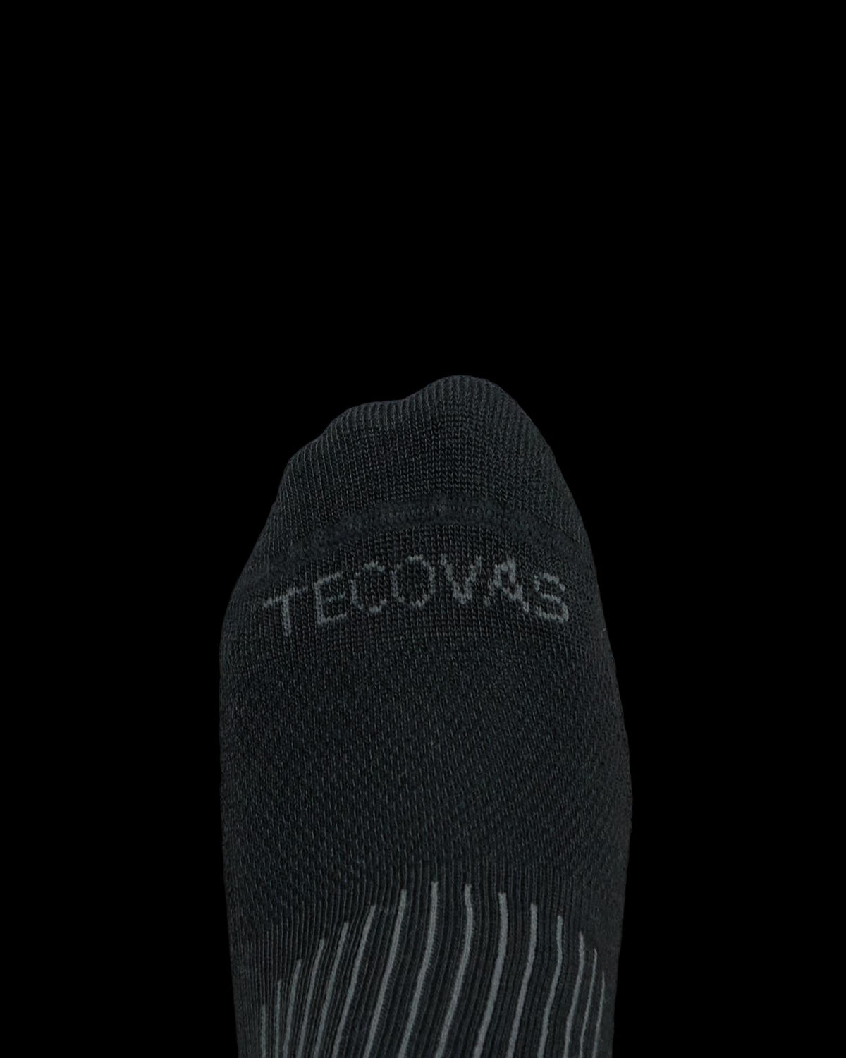 Toe view of Crew Socks (3-Pack) - Brown/Tan/Black on plain background