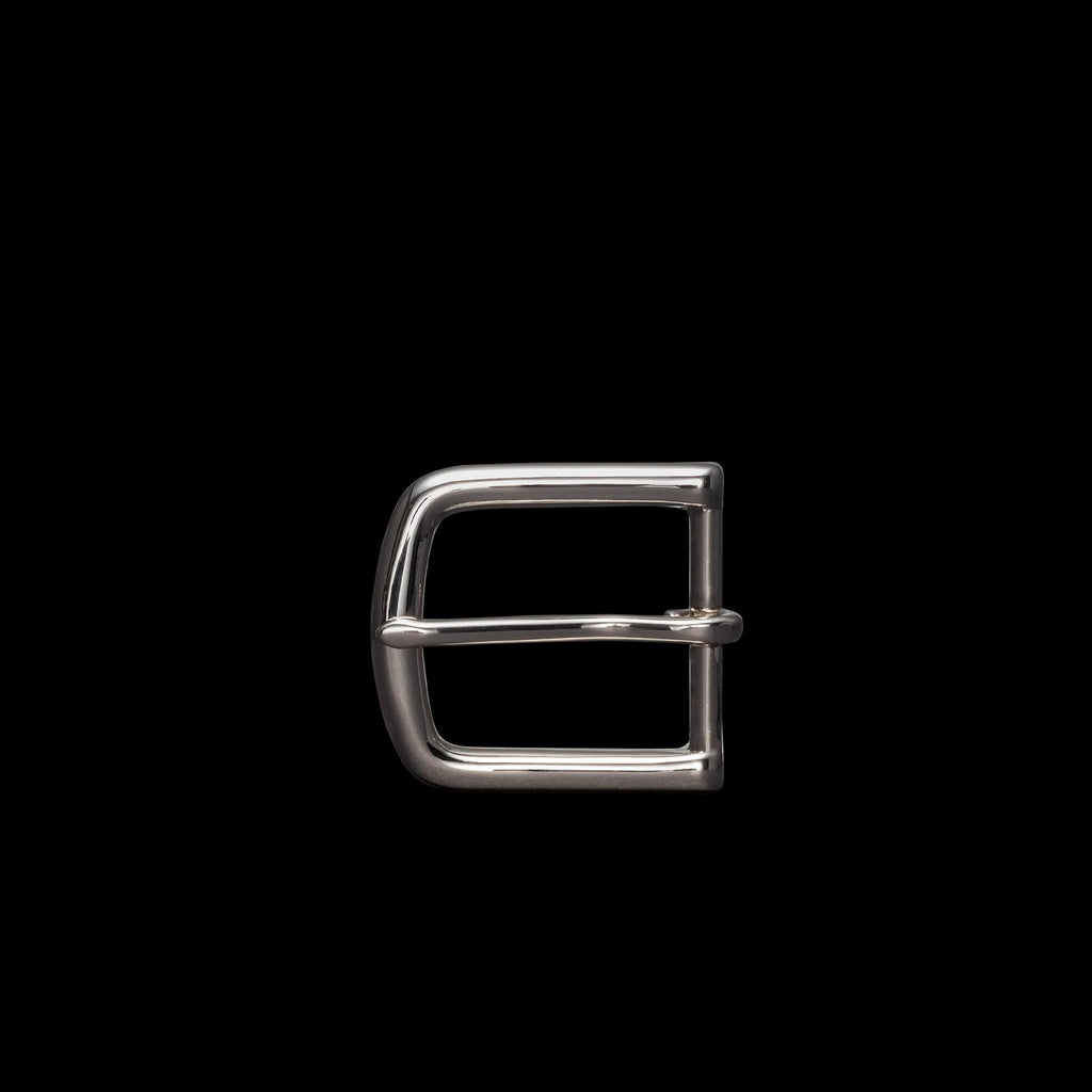 Front view of Men's Belt Buckle - Nickel-Plated Brass on plain background