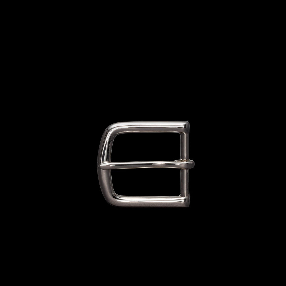 Front view of Men's Belt Buckle - Nickel-Plated Brass on plain background