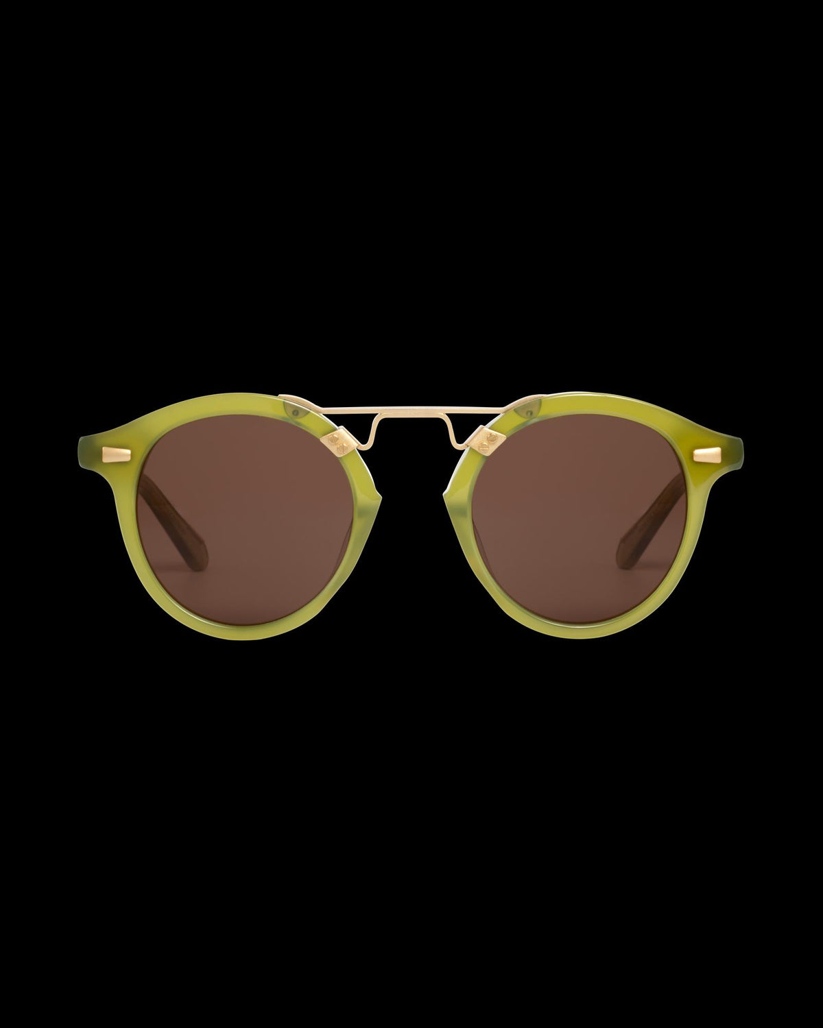 Front view of Tecovas x KREWE STL II - Cactus 18K on plain background