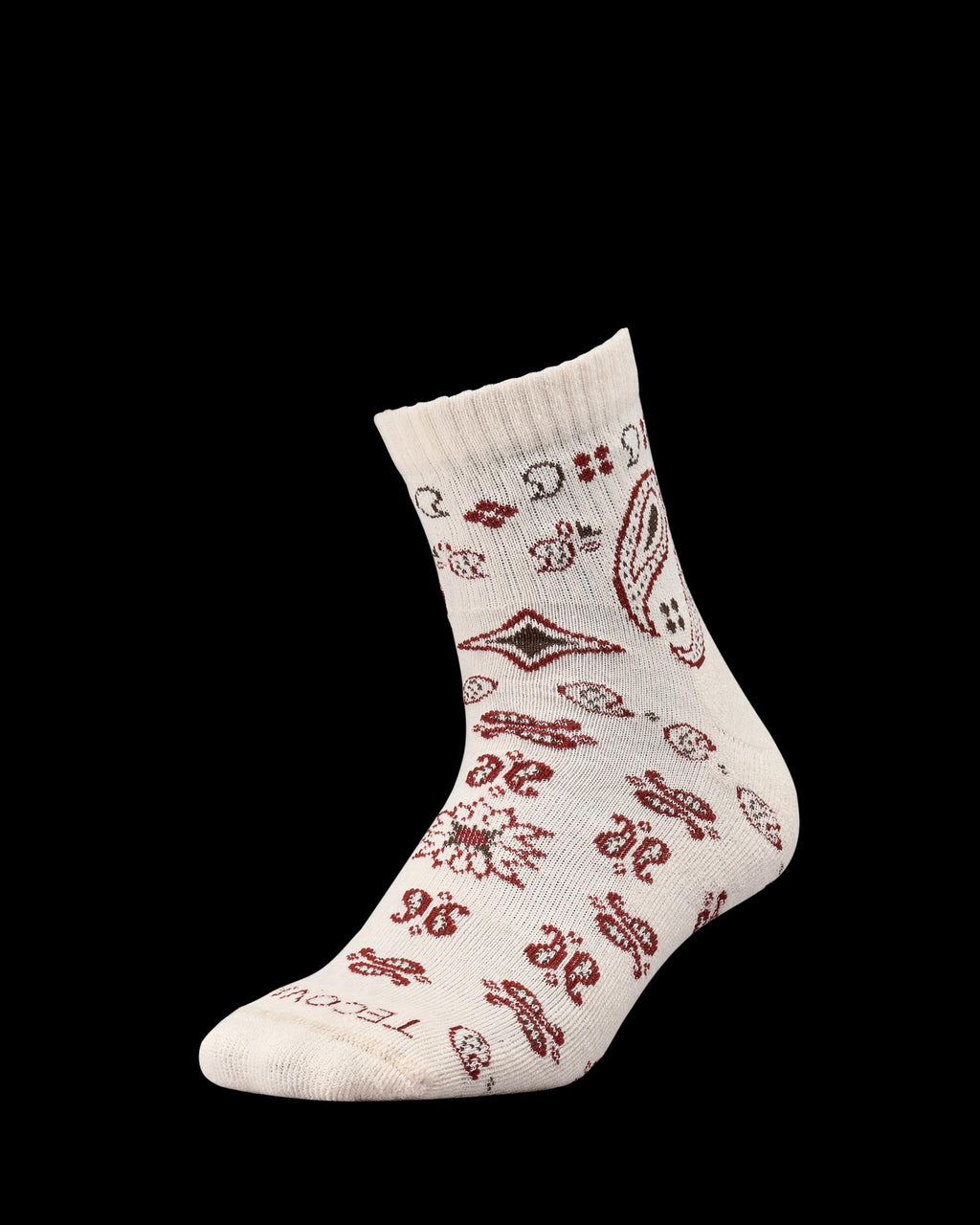 Quarterfront view of Hiker Socks (2-Pack) - Bandana Multi on plain background