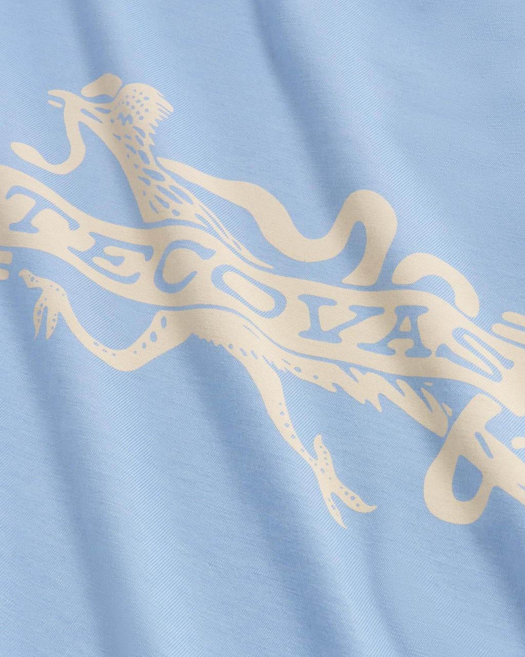 Closeup view of Men's Roadrunner T-Shirt - Chambray/Bone