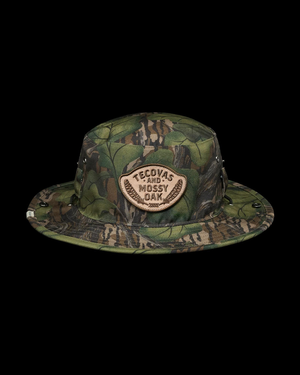 Front view of Tecovas x Mossy Oak Boonie Hat - Full Foliage on plain background